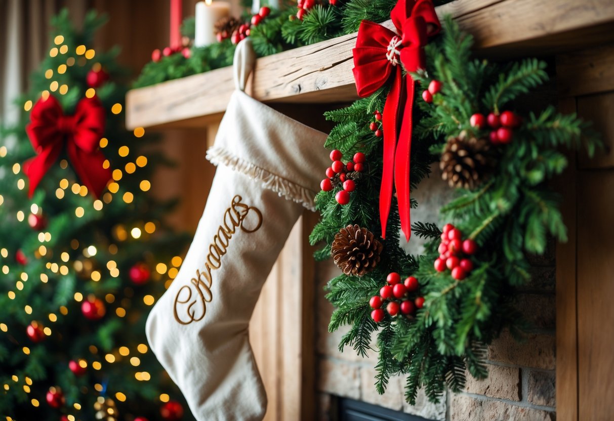 Sådan skaber du den perfekte julestemning med en personlig julesok og en smuk julekrans